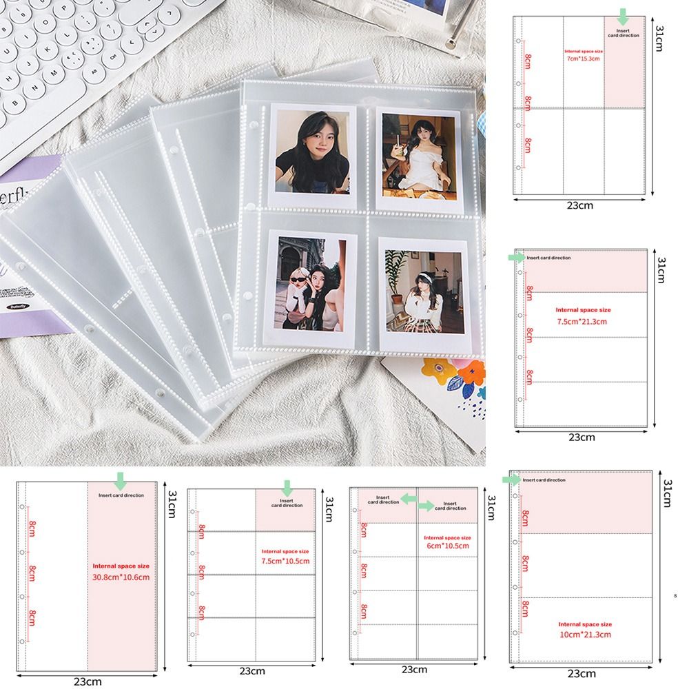 Binder A4 Lever - 10 pçs transparente a4 kpop photocard