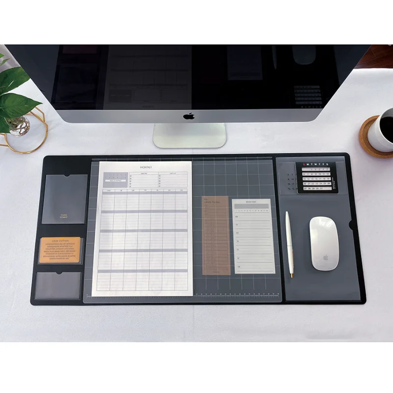 Leather Desk Pad - Tapete de Mesa Portátil Grande para