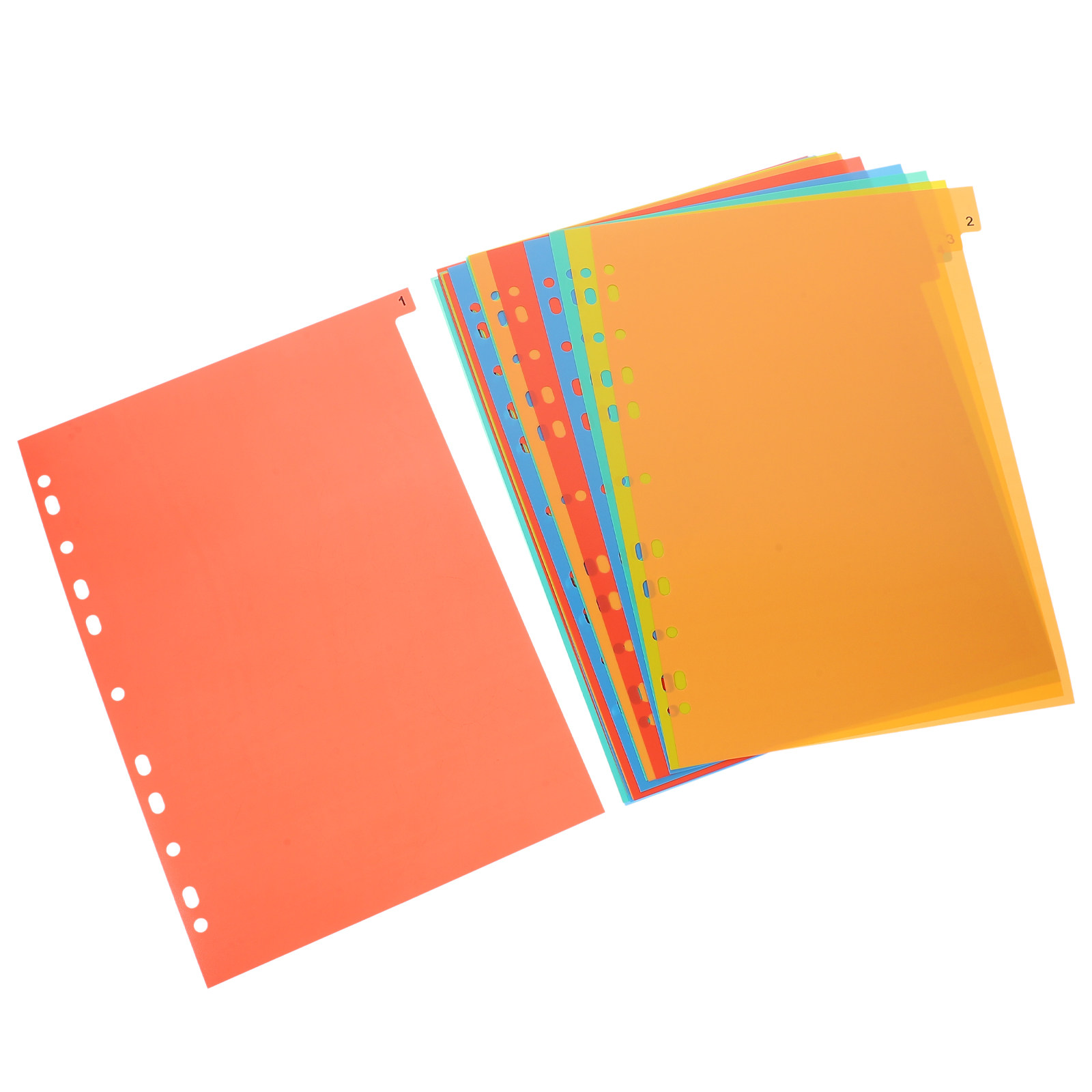 Tab Divider A4 - 20 Folhas de Divisórias Plásticas A4
