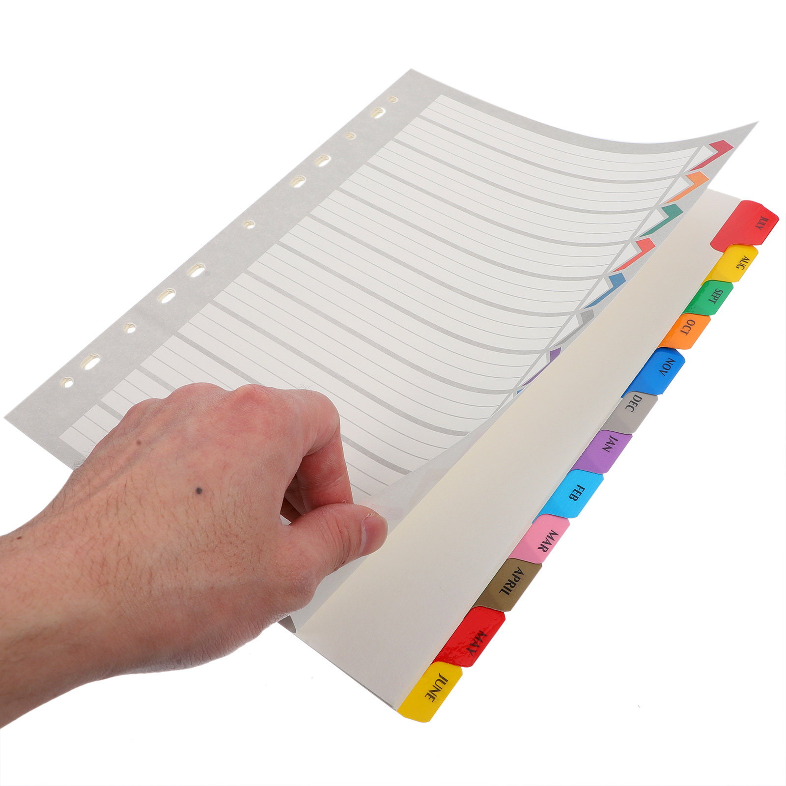 12 Divisórias para Fichário co - Tab Divider A4 avaliação e preço