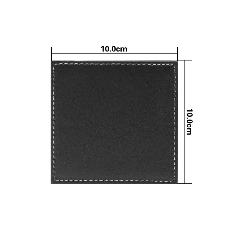 6 pçs/set porta-copos de couro - Leather Desk Pad avaliação e preço