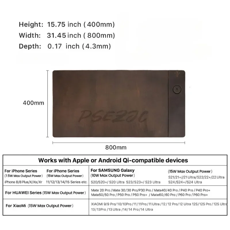 Mouse pad vintage de couro com - Leather Desk Pad avaliação e preço