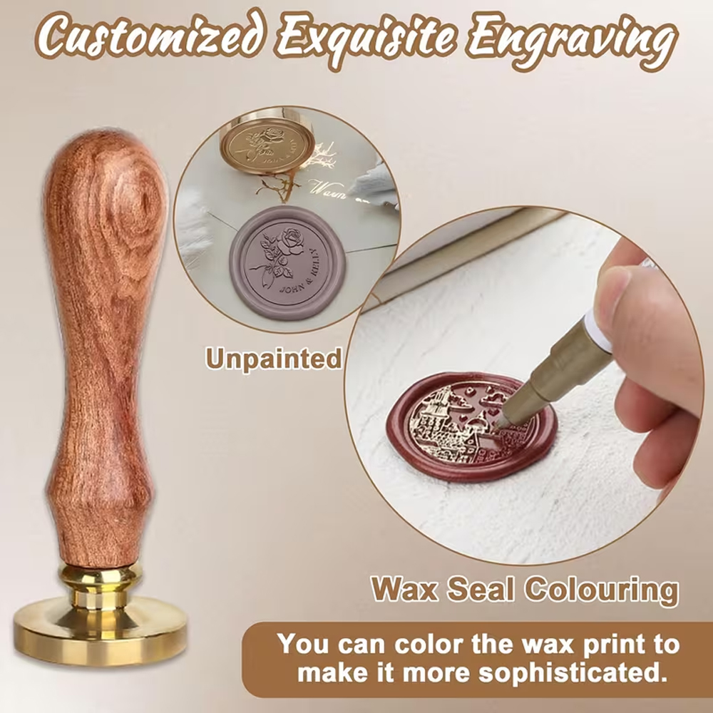 Carimbo de Cera Personalizado  - Wax Seal Stamp Set avaliação e preço